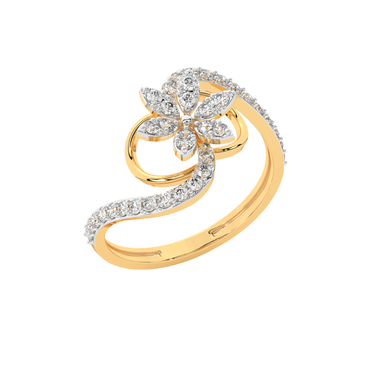 Aden Round Diamond Engagement Ring